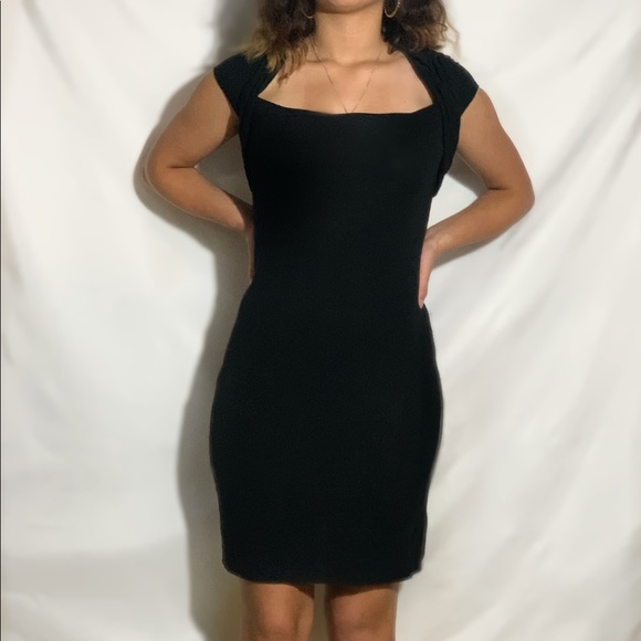small black open-chested dress - Picture 1 of 2